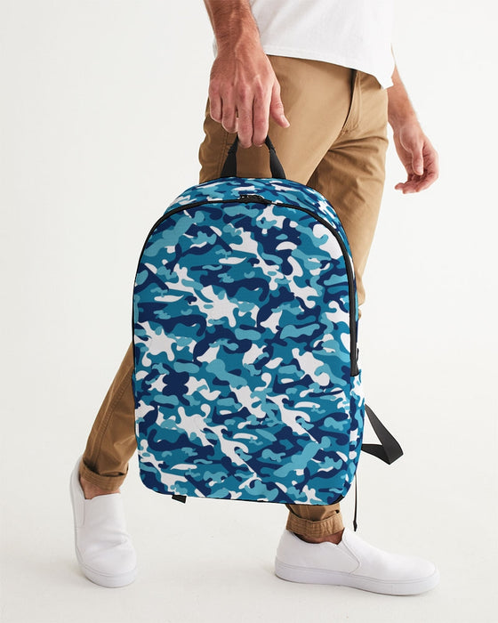 Camo Blue Large Backpack